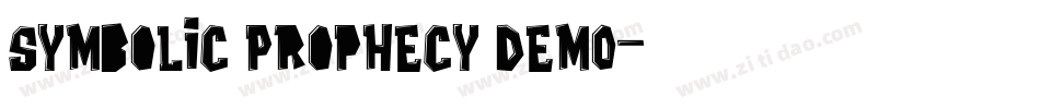 Symbolic Prophecy DEMO字体转换